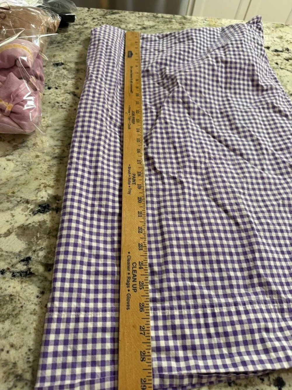 Vintage Lauren Ralph Lauren Purple  White Gingham Standard Pillow Case Cotton